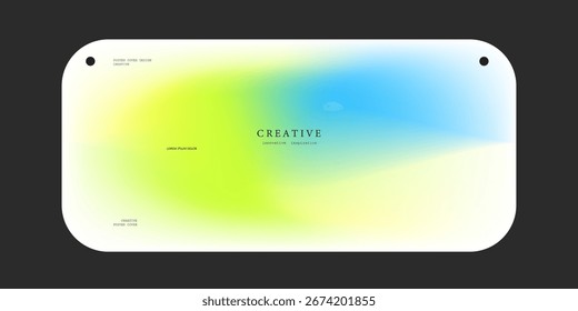 Abstract wave futuristic design of landing page. trendy gradient mesh website design