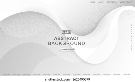 Abstract wave geometric background. Composition with fluid and geometric shapes.  Template for website design or background. EPS 10