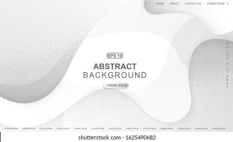 Abstract wave geometric background. Composition with fluid and geometric shapes.  Template for website design or background. EPS 10