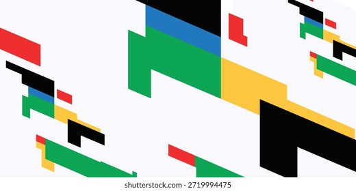 Fondo de color geométrico de onda Abstractas con estilo deportivo deportivo para evento deportivo mundial. Vector Eps 10