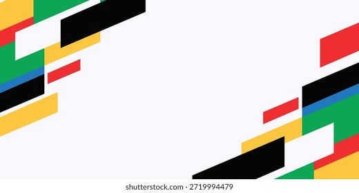Fundo de cor geométrica onda abstrata com estilo atlético desportivo para o evento desportivo mundial.