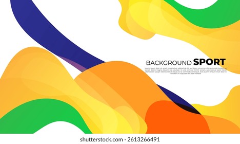 Abstract wave geometric composition, speed technology futuristic sport design background vector illustration.