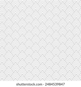 Abstract wave geometric seamless black line pattern minimal vector simple illustration background