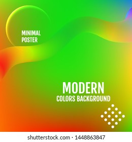 Abstract wave and geometric shape background. Creative colored wallpaper. Trendy gradient mesh background. Modern abstract backdrop.