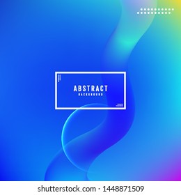 Abstract wave and geometric shape background. Creative colored wallpaper. Trendy gradient mesh background. Modern abstract backdrop.