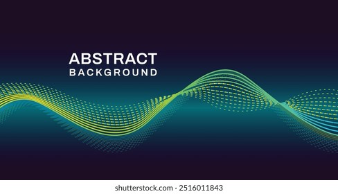 Fundo de gradiente de onda abstrato para corporação de negócios da empresa e apresentação. Onda gradiente colorida com mesclagem offline