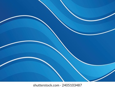 abstract wave gradient blue background