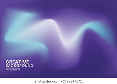 Abstract wave Gradient, blue, white and purple, background.Vector illustration