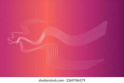 abstract wave in the gradient color decoration background pattern