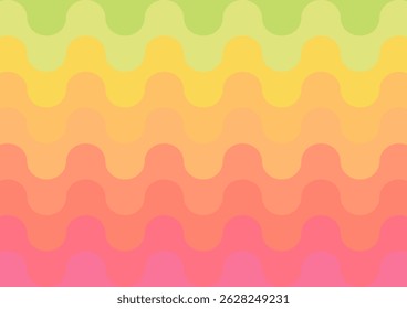 Abstract Wave Gradient  A seamless and vibrant abstract wave pattern background, showcasing a smooth gradient transition from cool green hues to warm pink tones, offering a dynamic and modern visual.