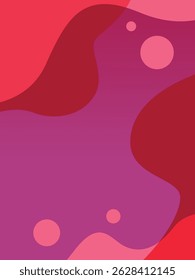 Fondo de Vector rosa tridimensional de gradiente de onda Abstractas