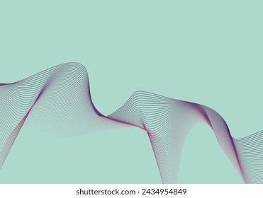 Abstract wave graphic background, template for presentation, web, and print design. Ready to use background.