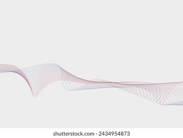 Abstract wave graphic background, template for presentation, web, and print design. Ready to use background.