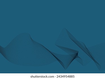 Abstract wave graphic background, template for presentation, web, and print design. Ready to use background.