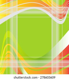 Abstract wave green background
