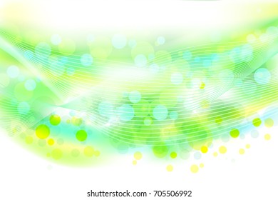 abstract wave green background