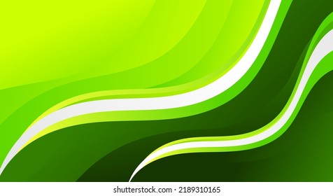 Abstract wave green striped background