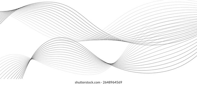 Abstract Wave of Grey Lines