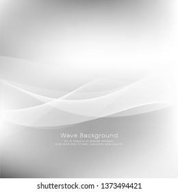 Abstract wave grey modern background vector