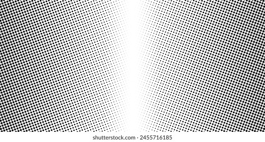 Abstractas onda semitono blanco y negro. Textura monocroma para imprimir en insignias, pósters y tarjetas de visita