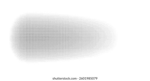 Abstract wave halftone black and white. Monochrome texture for printing on badges  posters  and business cards. Vintage pattern of dots randomly arranged. vector illustration