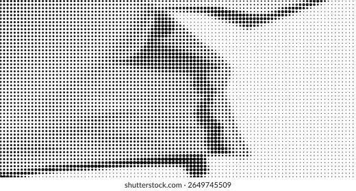 Abstrakte Welle Halbton schwarz-weiß. Monochrome Textur zum Drucken auf Abzeichen, Postern und Visitenkarten. eps10. modern