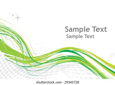 abstract wave halftone line background, vector illustration