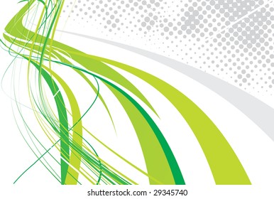 abstract wave halftone line background, vector illustration