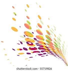 Abstract wave halftone line background with sample text background
