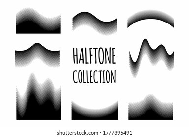 Ola abstracta Colección de patrones de semitono