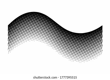 Abstract wave Halftone pattern collection