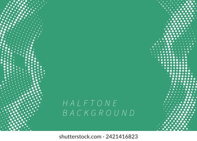 Abstract wave halftone texture for printing on badges, posters, and business cards. Modern pattern of dots 