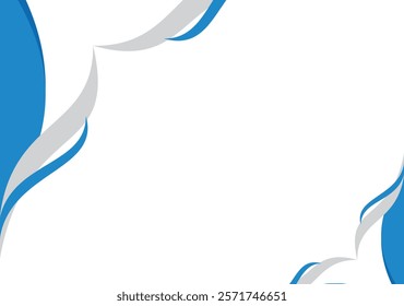 Abstract wave header background. Vector illustration