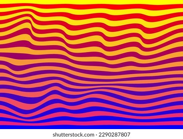 Antecedentes horizontales de ondulación, ilustración vectorial 