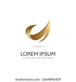 abstrakte Welle Symbol Logo Design