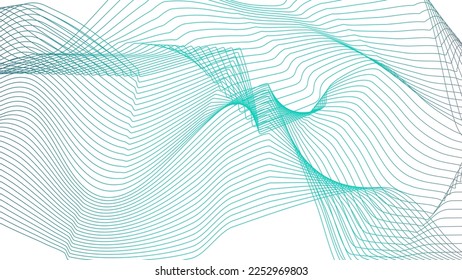 Abstrakte Wave Illustration für die Visualisierung digitaler Equalizer
