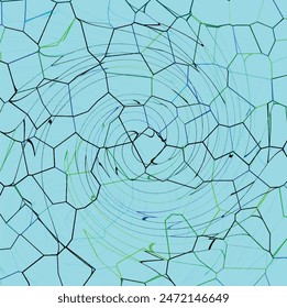 Abstract Wave Illustration with Graceful Curves and Shades