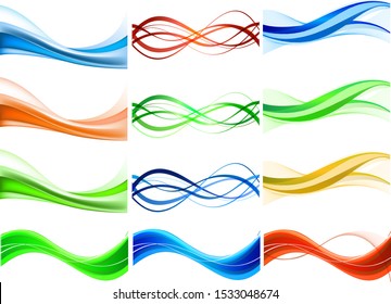 Abstract wave illustration vector design