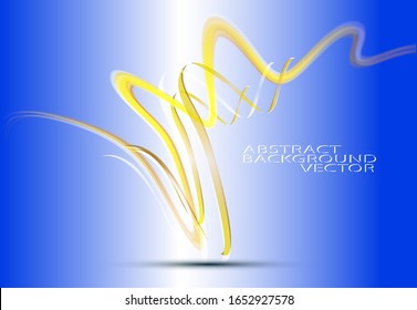 Abstract wave image background blue yellow