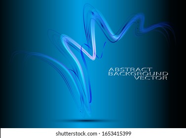 Abstract wave image background blue