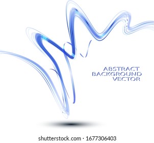 Abstract wave image background blue