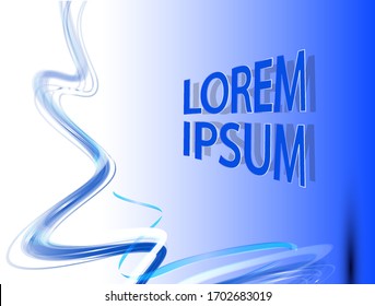 Abstract wave image background blue