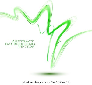 Abstract wave image background green