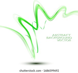 Abstract wave image background green
