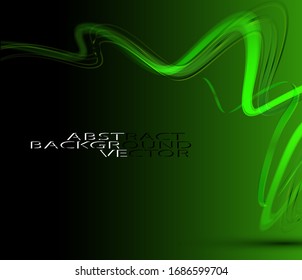 Abstract wave image background green