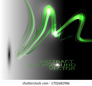 Abstract wave image background green