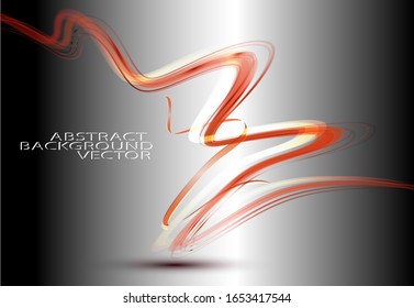 Fondo rojo de imagen de onda abstracta

