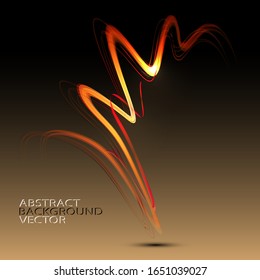 Abstract wave image background yellow