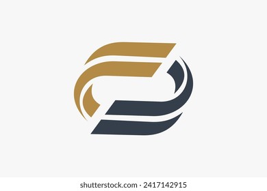 Abstract Wave infinity business vector logo design. Universal Modern Logo Element, Usable with a lot of logos that related. Flat Vector Logo Design Template Element.