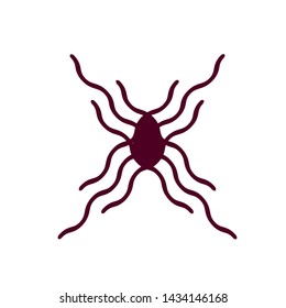 Abstract wave of insect vector ullustration